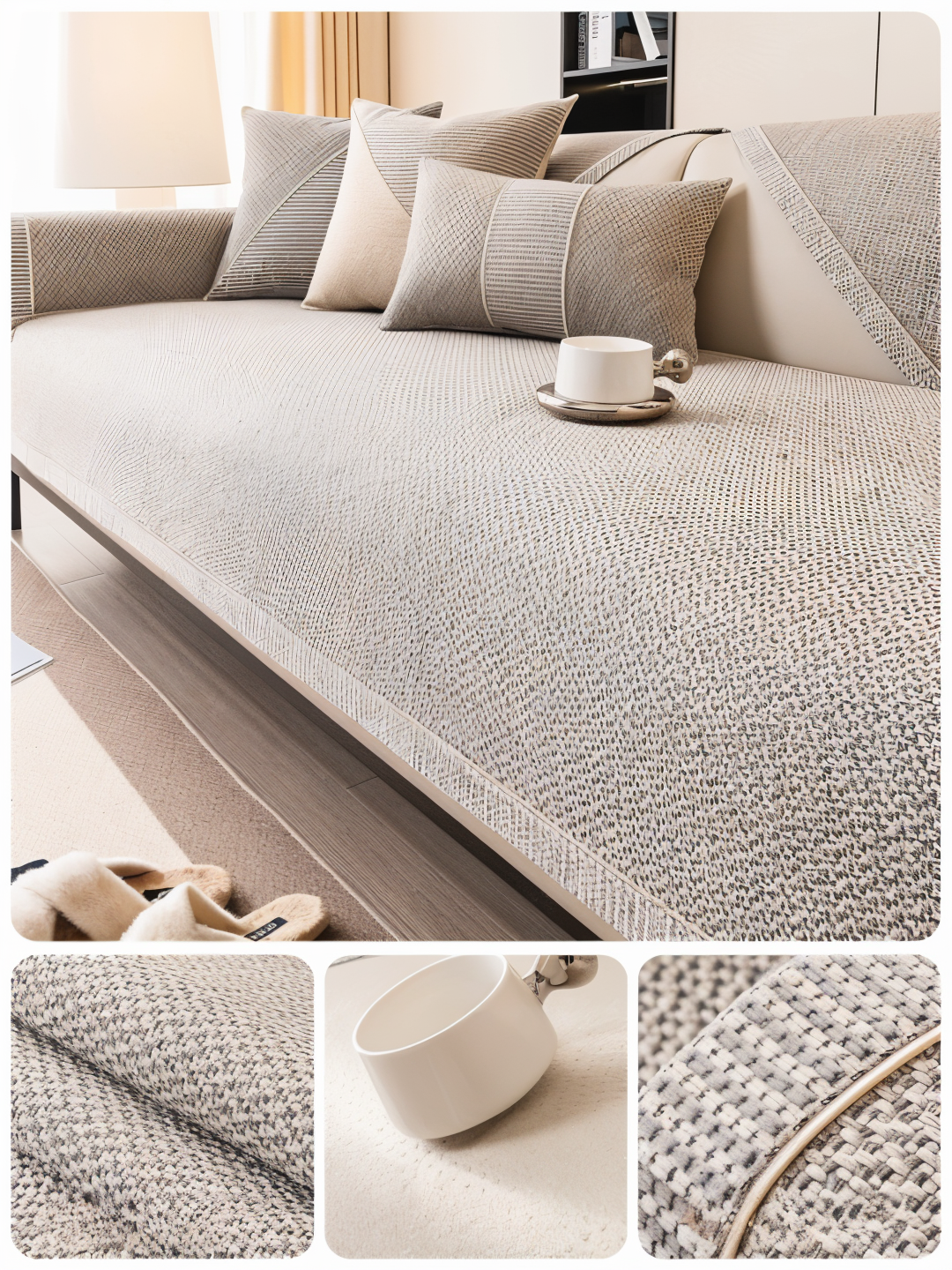 Housse de canapé anti-rayures résistante – MynaMode, style & maintien parfait