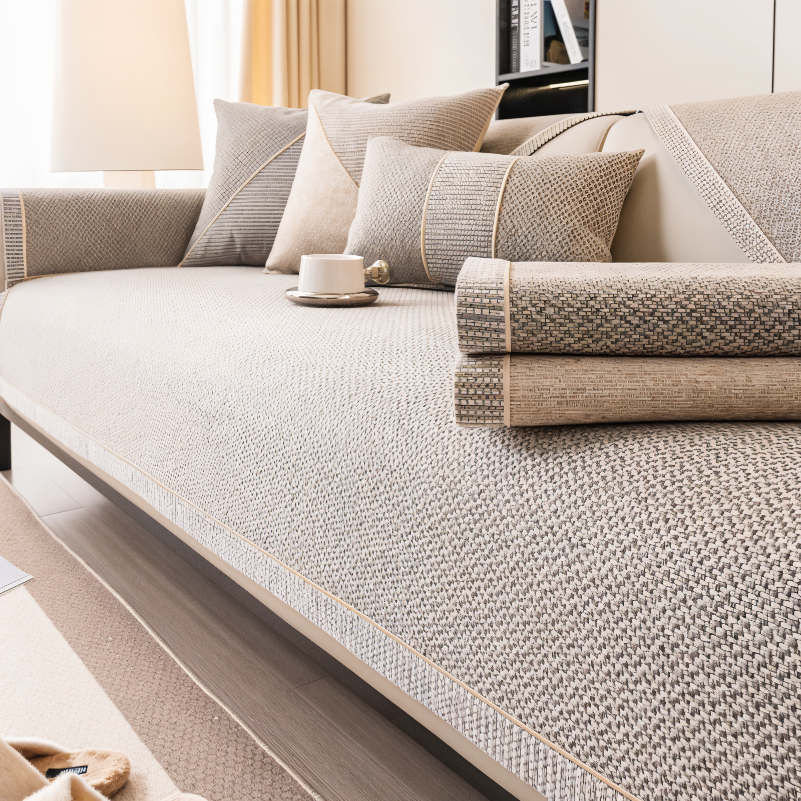 Housse de canapé anti-rayures résistante – MynaMode, style & maintien parfait