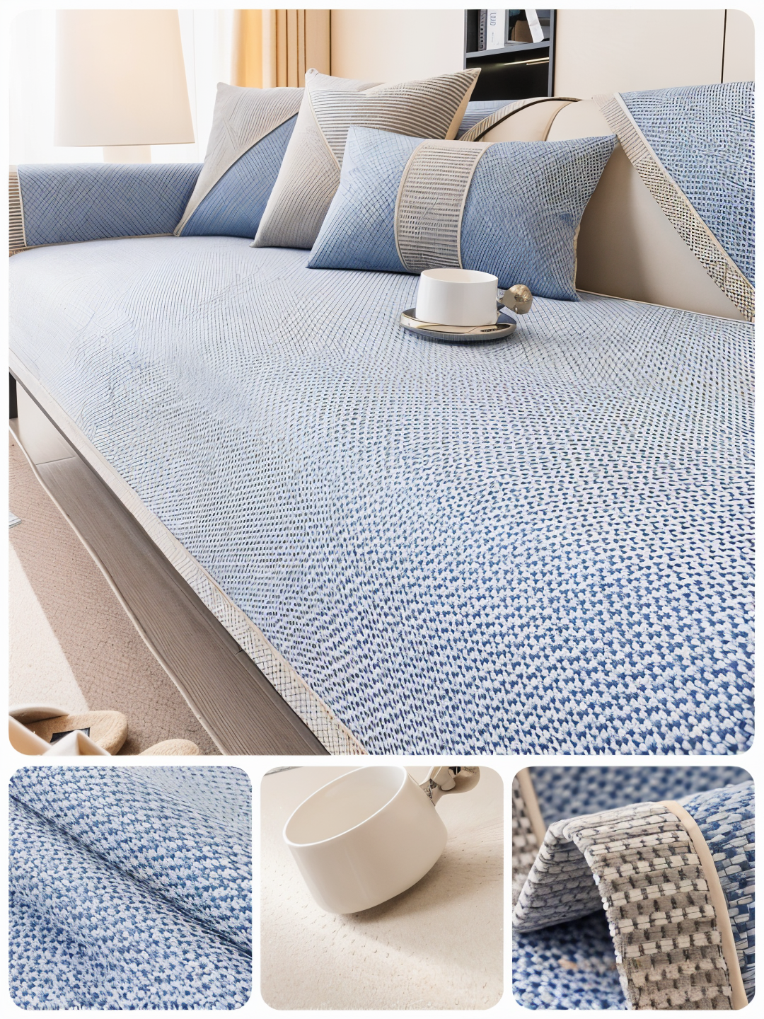 Housse de canapé anti-rayures résistante – MynaMode, style & maintien parfait