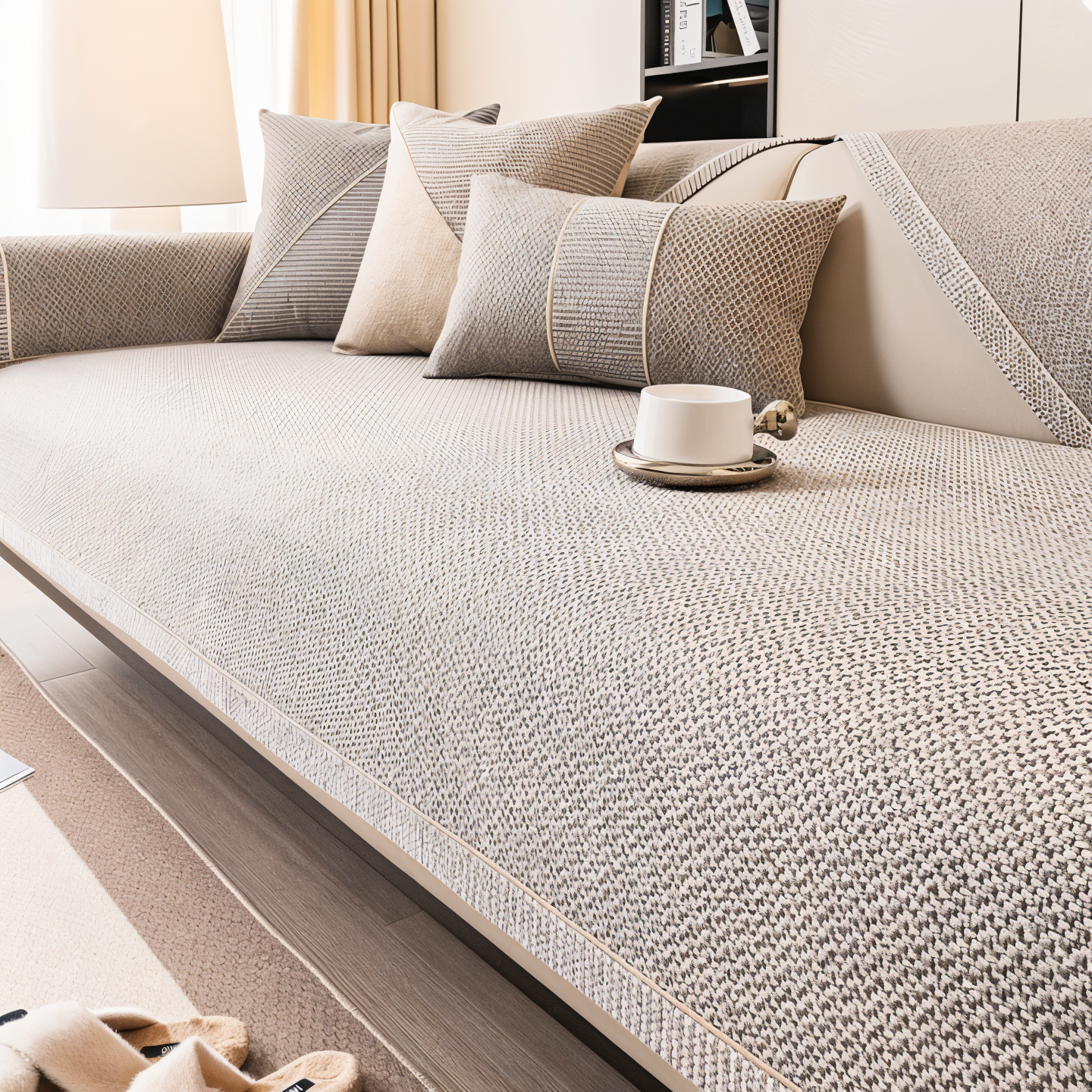 Housse de canapé anti-rayures résistante – MynaMode, style & maintien parfait