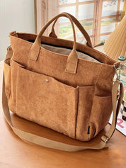 Belén sac bandoulière femme | Sac en velours côtelé tendance | Spacieux & pratique