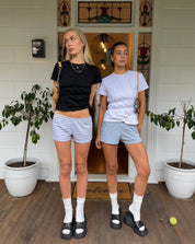 T-shirt coton Sydney manches courtes — basic avec twist scrunch