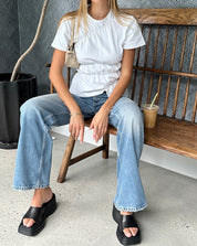 T-shirt coton Sydney manches courtes — basic avec twist scrunch