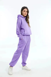 Ensemble femme hoodie + jogging — survêtement chaud & stylé pour loungewear