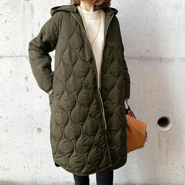 Parka imprimée femme à capuche – Style tendance & confort durable winter