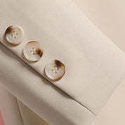 Blazer long femme – veste élégante avec ceinture pour silhouette féminine