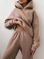 Ensemble loungewear femme – Hoodie doux & pantalon jogging confortable