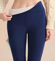 Legging femme taille haute doublé plush – stretch & longueur complète