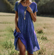 Robe d’été femme Mini à pois – Courte, légère et respirante