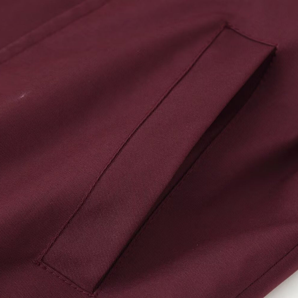 Manteau femme Fudus – veste d’hiver élégante à col montant & taille ajustable