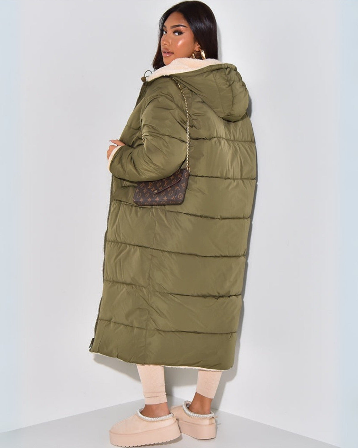 Manteau d’hiver réversible femme – Chaud, élégant & coupe flatteuse