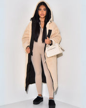 Manteau d’hiver réversible femme – Chaud, élégant & coupe flatteuse