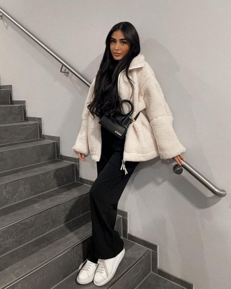 manteau femme Evi – veste élégante en coton mix chaud & confortable