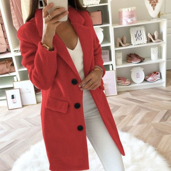 Manteau femme Sofia — coupe cintrée & doublure élégante