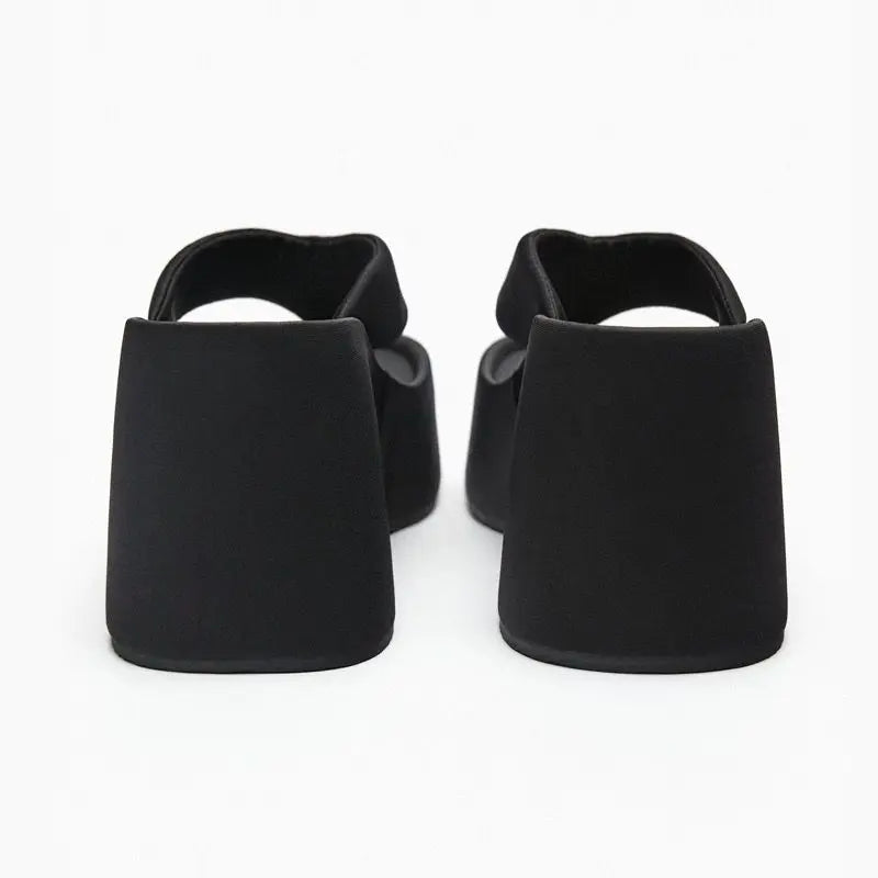 Claquettes femme – sandales à plateforme confortables avec semelle douce