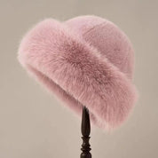 Bonnet femme en fausse fourrure – Accessoire hiver chaud & élégant