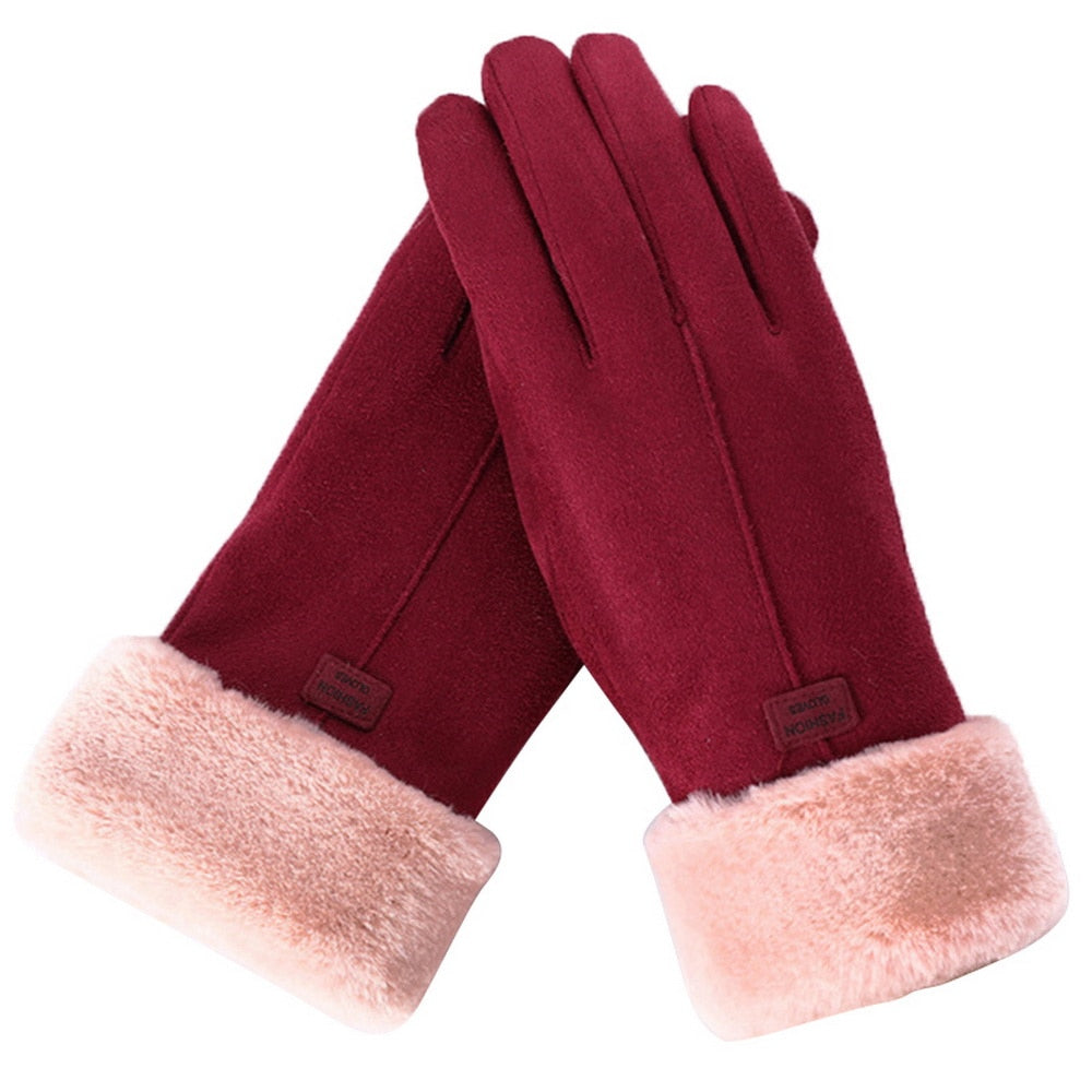 Gants femme Vardi Dante Furry – Chauds, imperméables et compatibles écran tactile