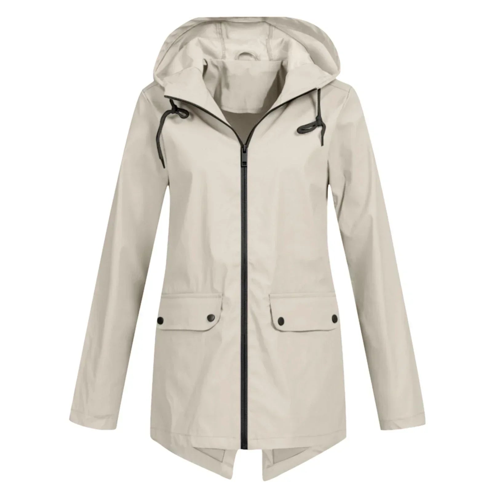 Jolie | Manteau de Pluie Élégant pour Femme – Imperméable avec Capuche Réglable