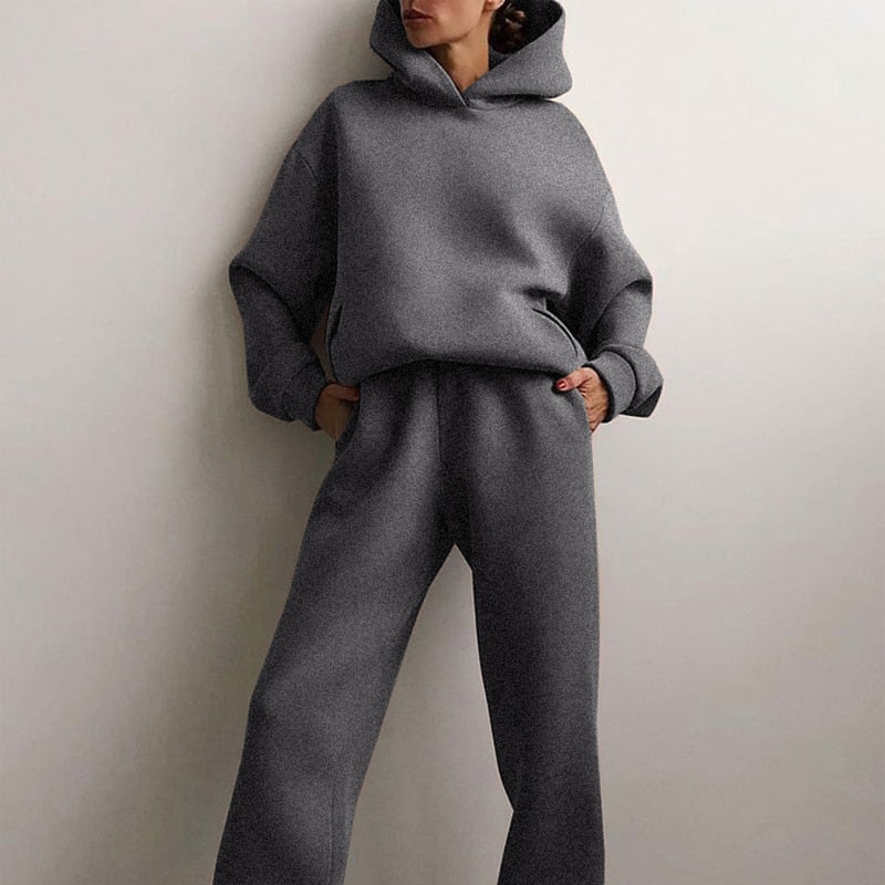 Ensemble jogging femme – Loungewear confortable & doux pour l’hiver