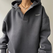 Hoodie oversize Morgan femme – confort luxueux & épaules tombantes