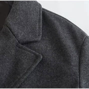 Manteau long femme laine – manteau élégant double boutonnage automne & hiver