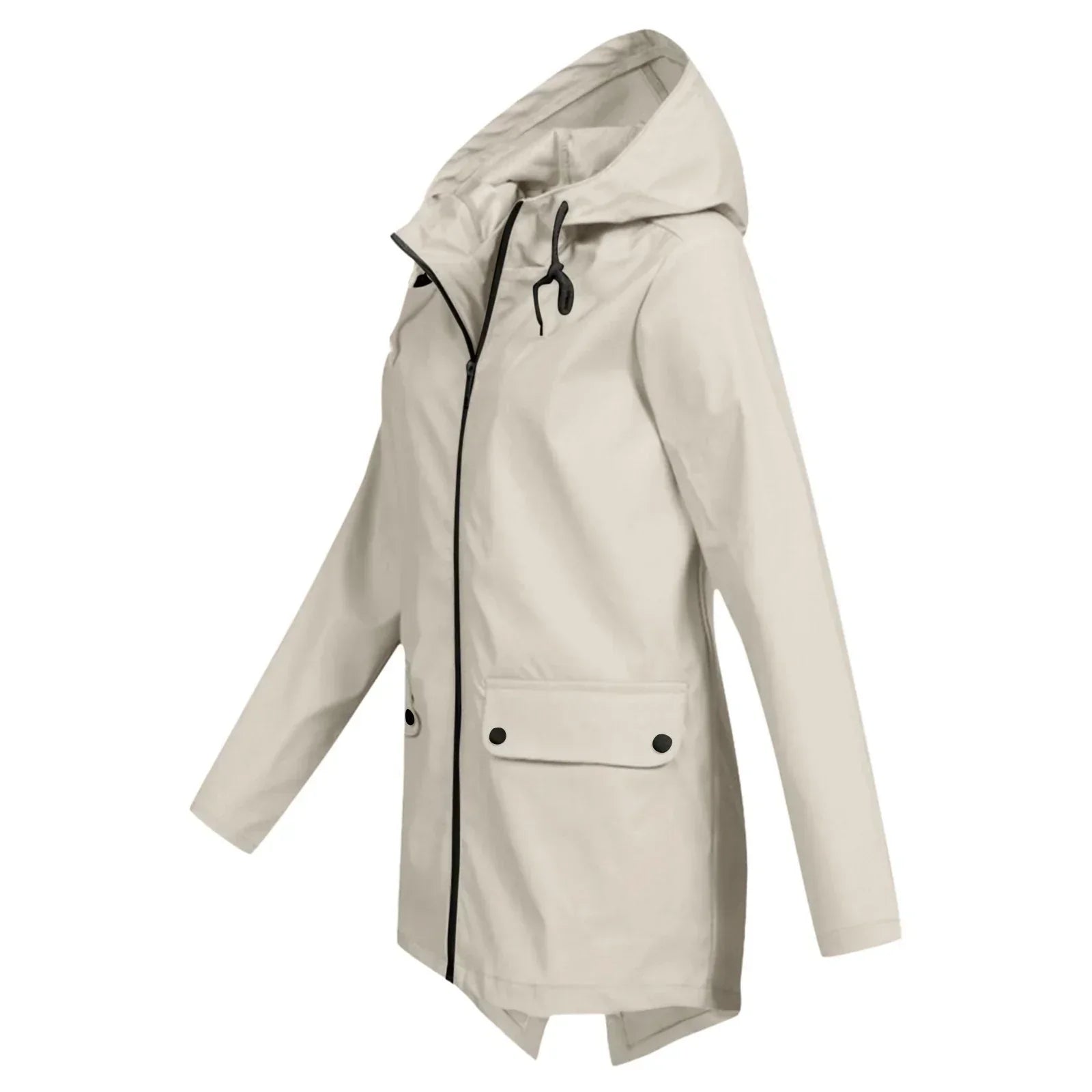 Jolie | Manteau de Pluie Élégant pour Femme – Imperméable avec Capuche Réglable