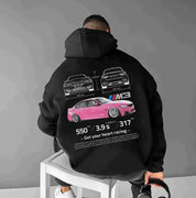 Hoodie oversize femme Sophia – Sweat à capuche racing avec détails uniques aux manches