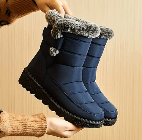 Bottes d’hiver femme imperméables — bottes neige chaudes avec semelle antidérapante