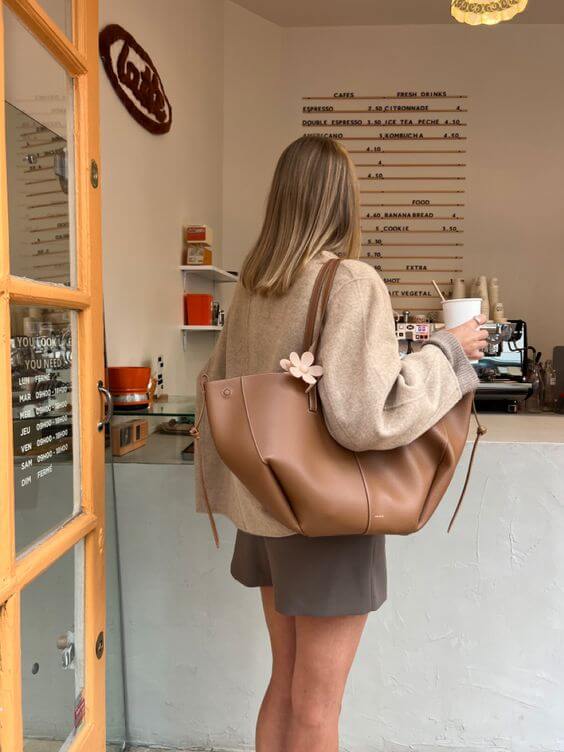 Sac cabas vintage femme – Sac bandoulière cuir élégant et spacieux