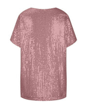 T-shirt femme à paillettes – Haut scintillant chic pour occasions festives
