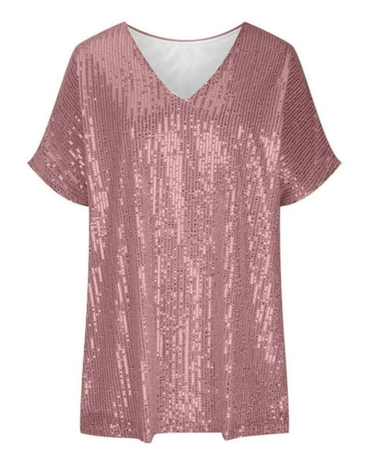 T-shirt femme à paillettes – Haut scintillant chic pour occasions festives