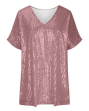 T-shirt femme à paillettes – Haut scintillant chic pour occasions festives