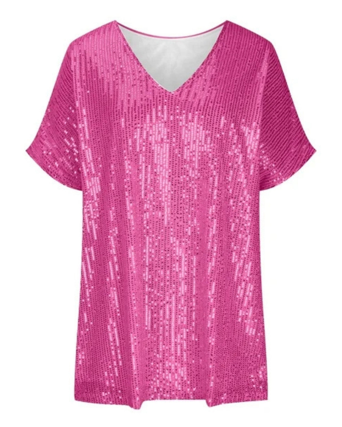 T-shirt femme à paillettes – Haut scintillant chic pour occasions festives