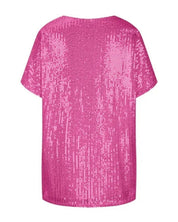 T-shirt femme à paillettes – Haut scintillant chic pour occasions festives