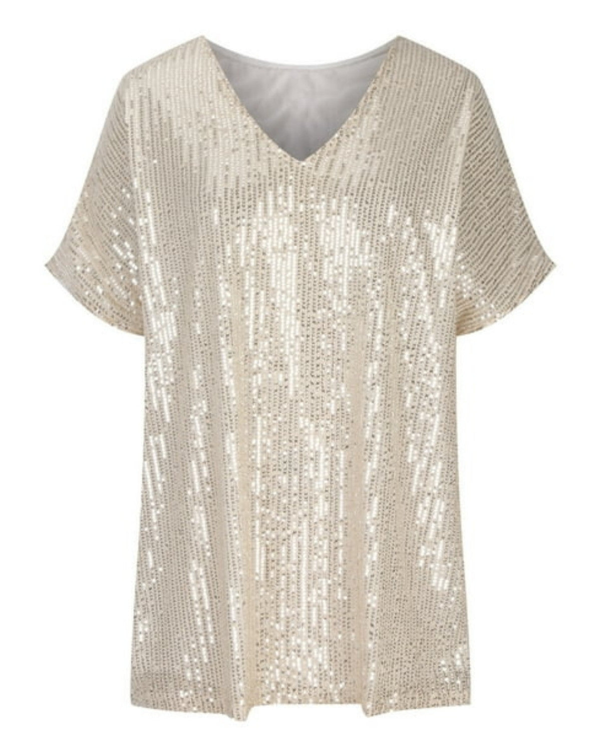 T-shirt femme à paillettes – Haut scintillant chic pour occasions festives