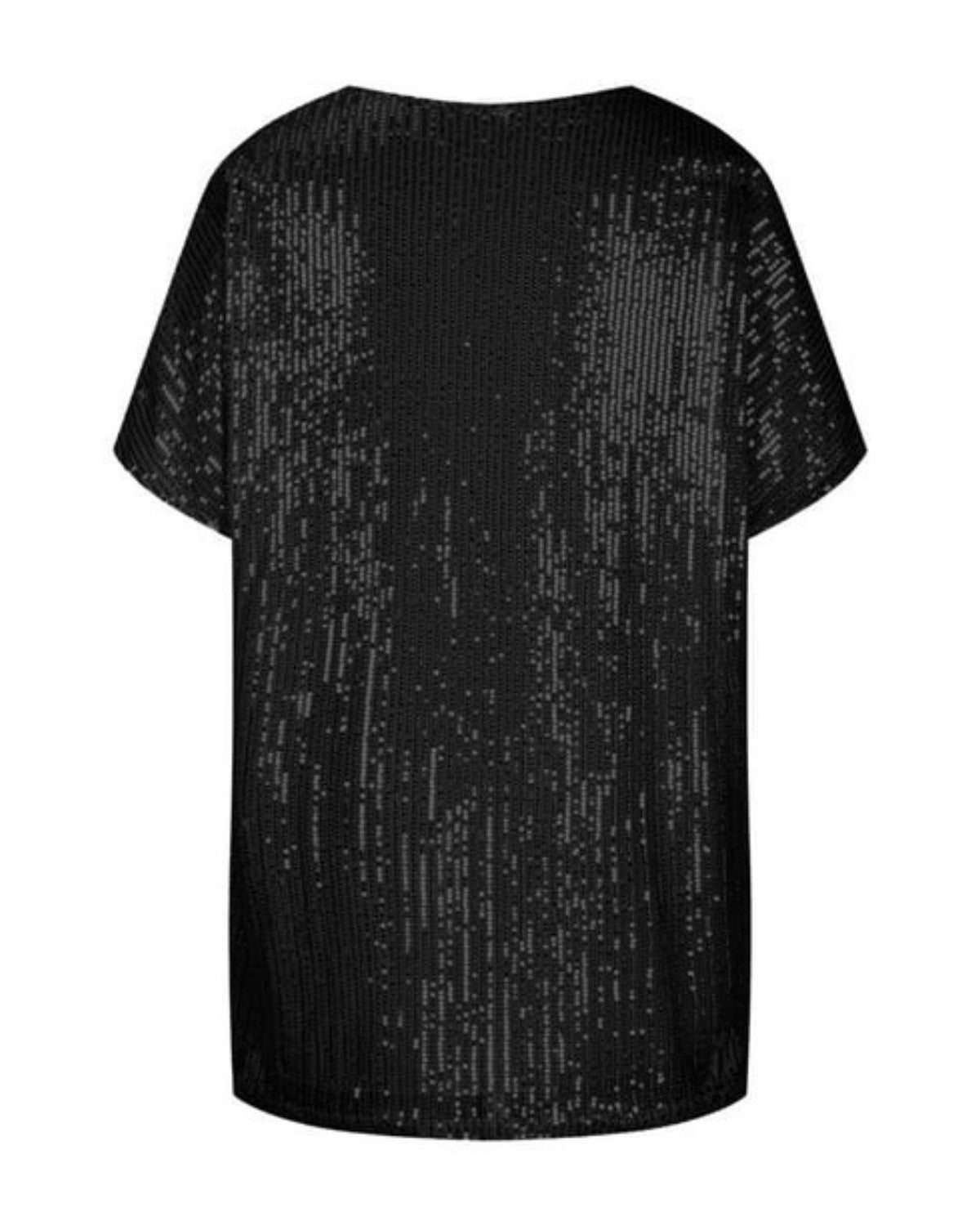 T-shirt femme à paillettes – Haut scintillant chic pour occasions festives