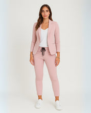 Ensemble blazer femme en tissu stretch – Élégance et confort toutes saisons