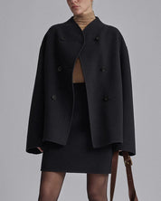 Manteau femme oversize à boutons – Élégance intemporelle automne-hiver