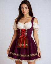 Dirndl courte femme Oktoberfest – robe bavaroise traditionnelle & festive