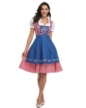 Tenue Oktoberfest femme – set dirndl & lederhose traditionnel festif