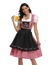 Tenue Oktoberfest femme – set dirndl & lederhose traditionnel festif