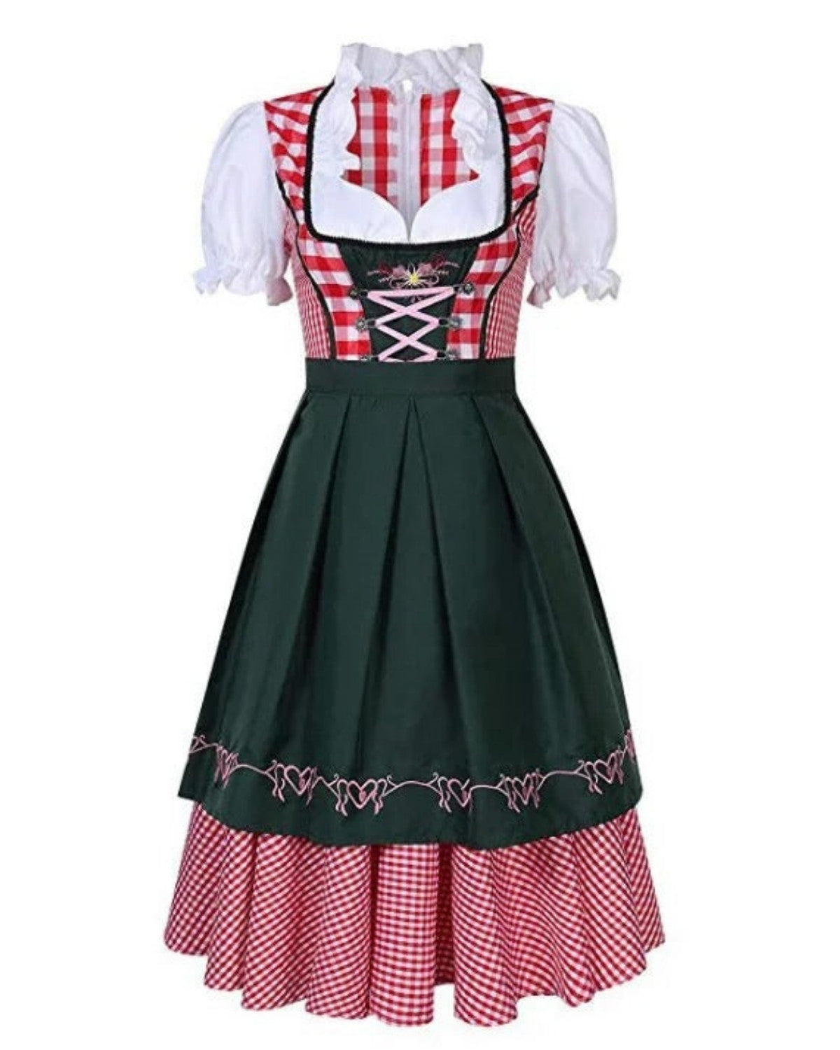 Tenue Oktoberfest femme – set dirndl & lederhose traditionnel festif