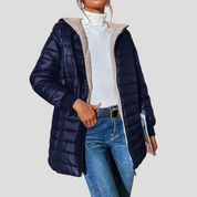 Veste hiver femme casual – doudoune légère et chaude avec poches et fermeture zippée