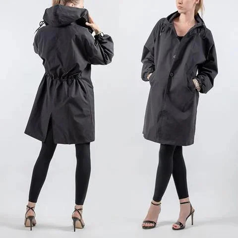 Imperméable femme Jules Jij – Veste légère à capuche coupe ample et déperlante