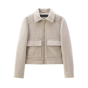 Vero | Manteau d’hiver femme – Élégant avec fermeture zippée & manches longues