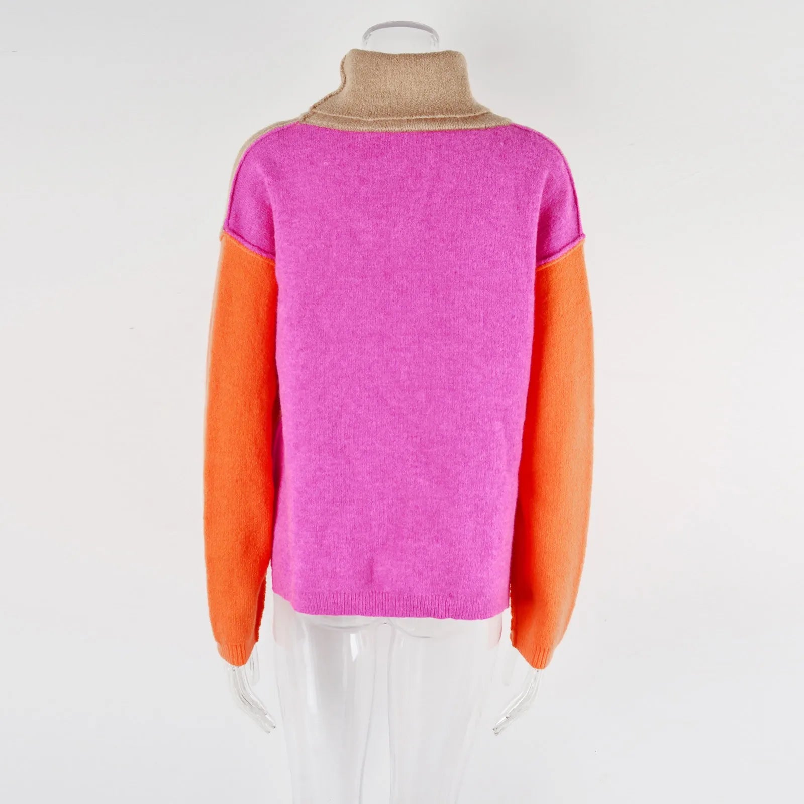 Pull Femme à Blocs de Couleurs – Pièce Tendance, Confortable & Élégante