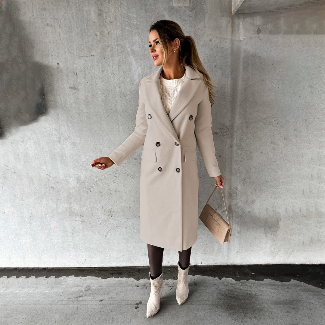 Herlen | Manteau long femme hiver – Chaud, classique & élégant