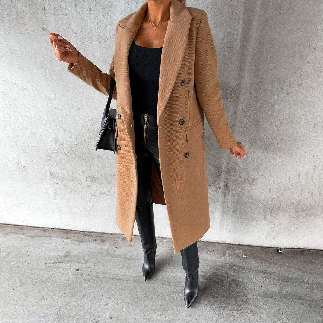 Herlen | Manteau long femme hiver – Chaud, classique & élégant