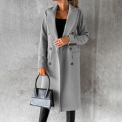 Herlen | Manteau long femme hiver – Chaud, classique & élégant