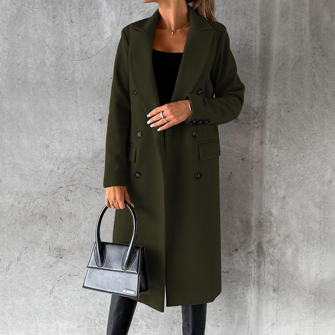 Herlen | Manteau long femme hiver – Chaud, classique & élégant
